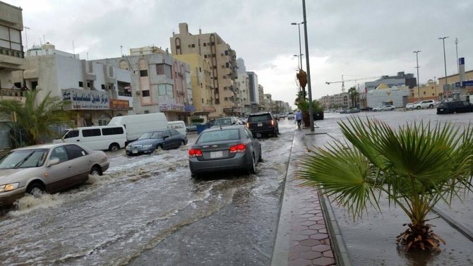 Jeddah hit by heavy showers