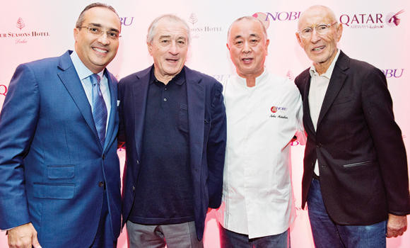 Two legends light up skyline at Nobu Doha