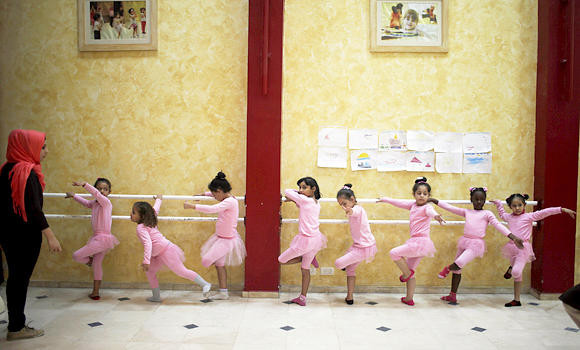 Pirouettes and plenty of pink at Gaza’s ballet school