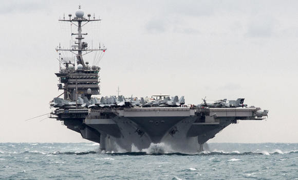 US accuses Iran of conducting rocket test near warships