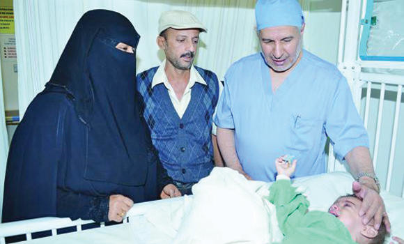 Separated from parasitic twin, Yemeni boy on path to recovery