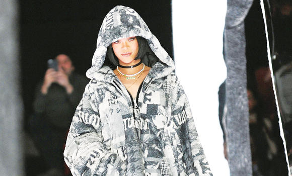 Rihanna hits the runway - this time, as designer at NYFW