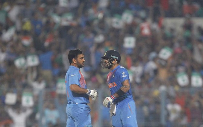 Cricket: Dhoni urges India to lift run rate against Bangladesh