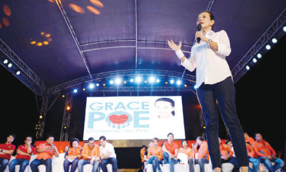 Opinion poll: Sen. Grace Poe may replace President Benigno