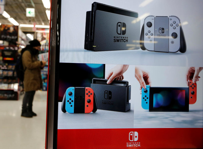 nintendo switch console in store