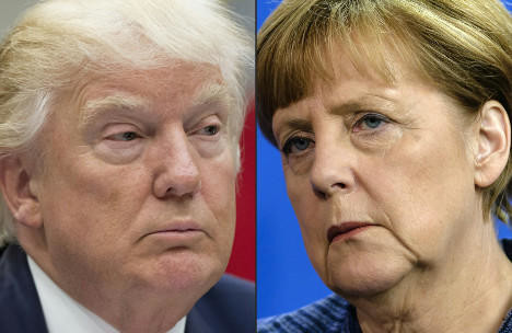 Prudent Merkel meets unpredictable Trump amid tense ties