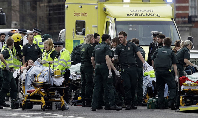 Attacker among 4 dead in UK parliament 'terrorist' attack