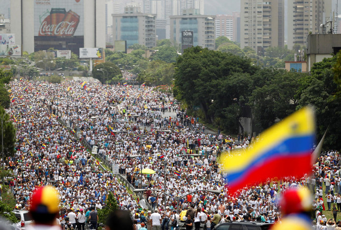 Clashes erupt at ‘mother of all protests’ in Venezuela