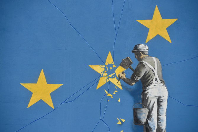 Banksy claims new Brexit wall art in UK’s Dover