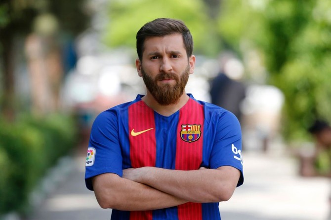 Things get Messi for Iranian lookalike as police rush him to station