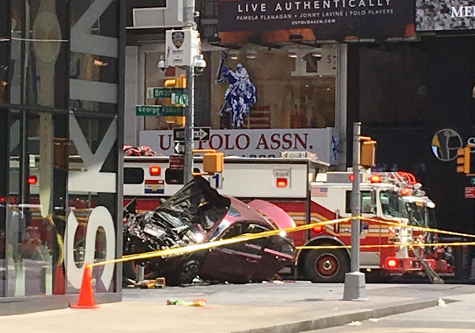 Motorist slams car into Times Square pedestrians, killing one, injuring 22