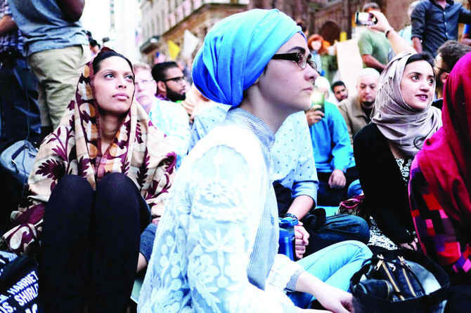 Muslims in Ramadan protest outside New York’s Trump Tower