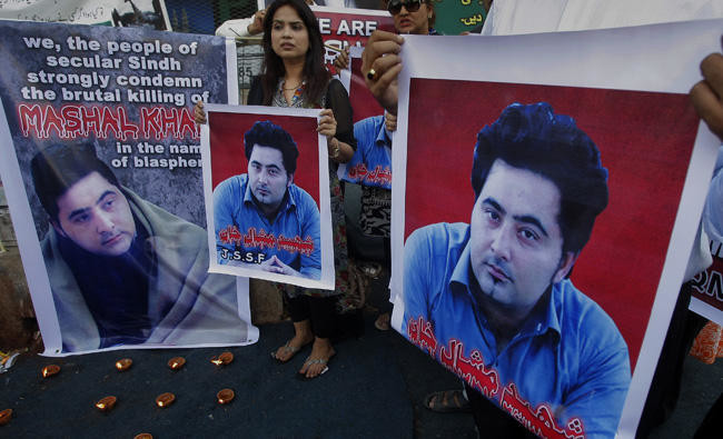 Pakistani police say lynching organized by student’s enemies