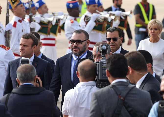 Macron in Morocco to discuss Libya, Qatar crisis