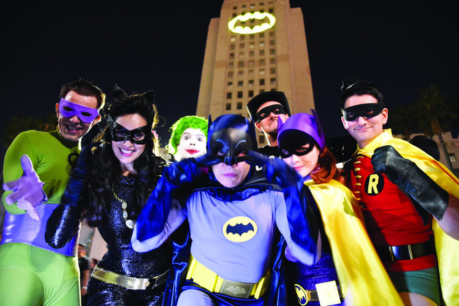 LA lights up City Hall with Batman signal