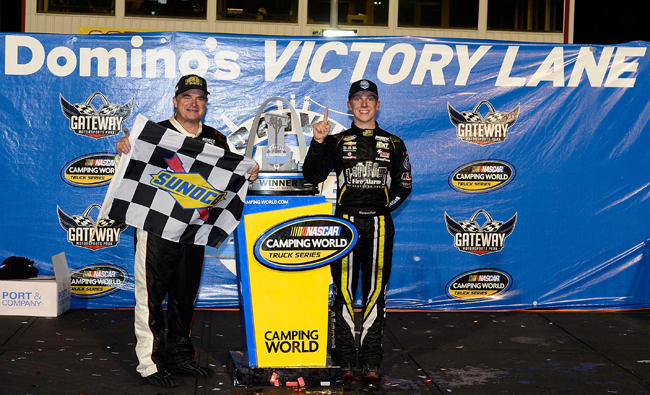 John Hunter Nemechek Takes Nascar Truck Race At Gateway Arab News