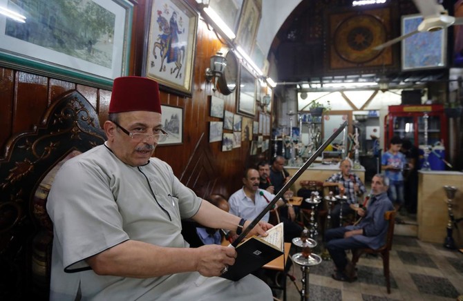 Gripping tales lure war-weary Syrians to Damascus cafe