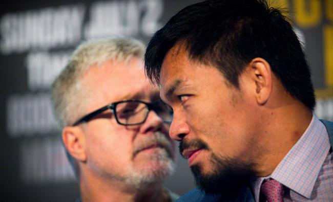 Time for Pacquiao to quit, trainer Roach says