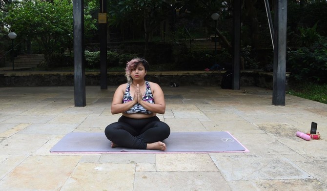 The Indian woman defying body stereotypes through yoga