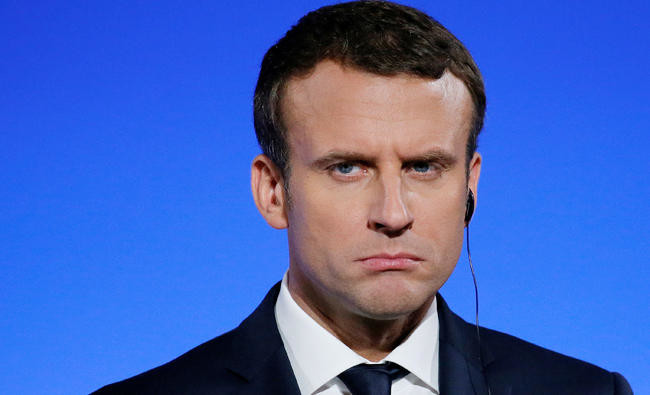 French President Macron’s popularity rating drops