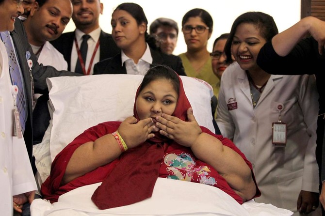 ’World’s heaviest woman’ shows off progress months after surgery