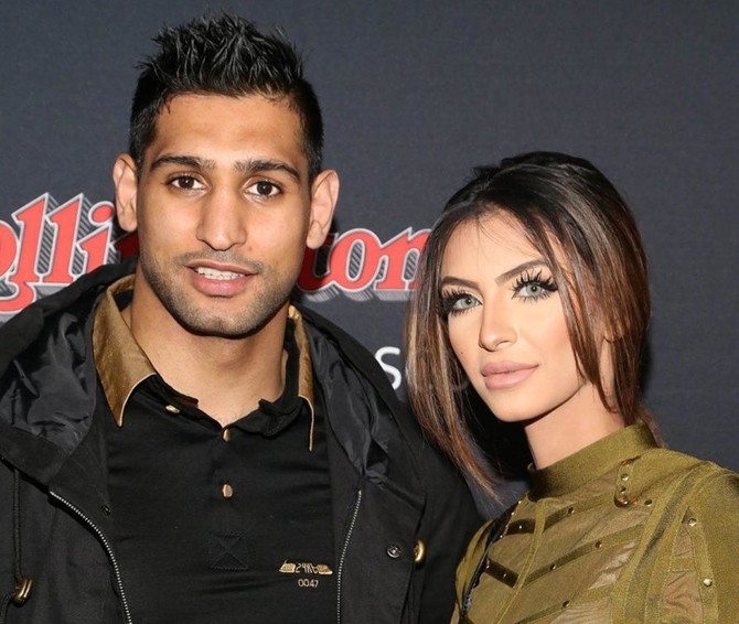 Boxer Amir Khan accuses wife of relationship with Anthony Joshua in Twitter exchange