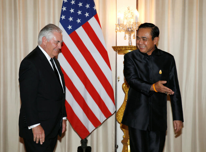 Tillerson in Thailand, as US cosies up to oldest Asian ally