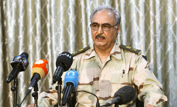 Libyan military commander Haftar set for Russia talks