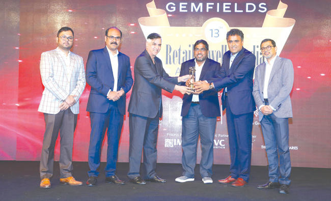 Malabar Gold & Diamonds receives Gemfield’s ‘Retail Jeweller India Award’