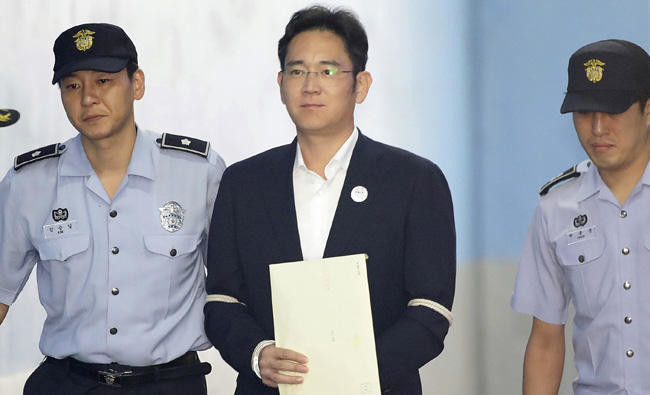 Samsung heir found guilty of bribery, sentenced to five years in prison