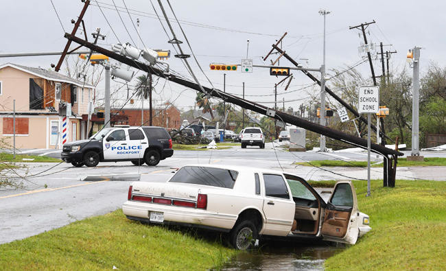 In Harvey’s wake: smashed homes, businesses and heavy rain