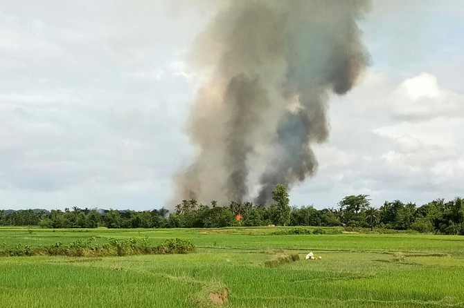 Myanmar villages burn as Rakhine unrest rages Arab News