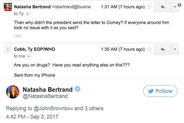 Trump lawyer asks journalist if she is on drugs in bizarre e-mail exchange