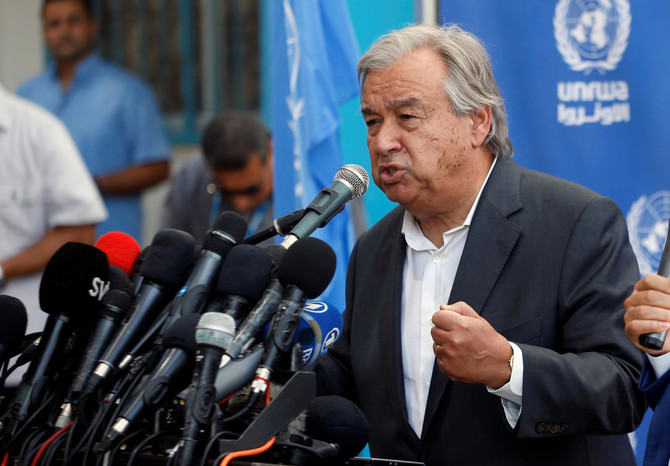 UN chief says natural disasters have quadrupled since 1970