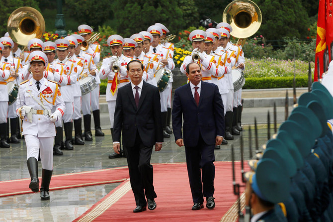 Egypt’s Sissi eyes $1 billion trade with Vietnam on two-day visit