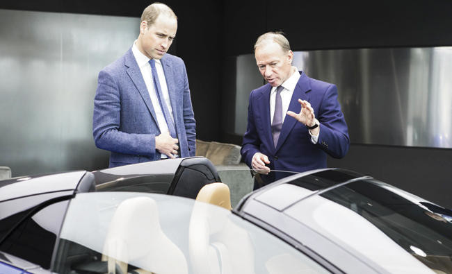 Prince William visits McLaren headquarters