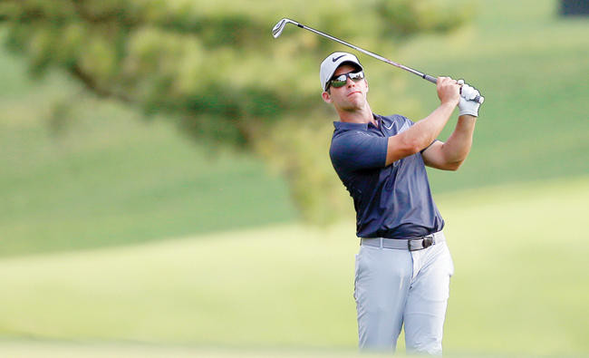 Casey closes in on an elusive victory at Tour Championship