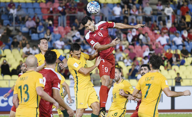 Al Soma S Late Penalty Kick Gives Syria 1 1 Draw Against Australia Arab News