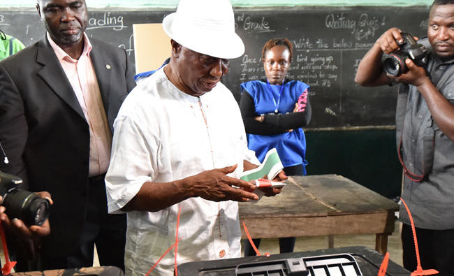 Liberians gather for vote to replace Africa’s first female leader