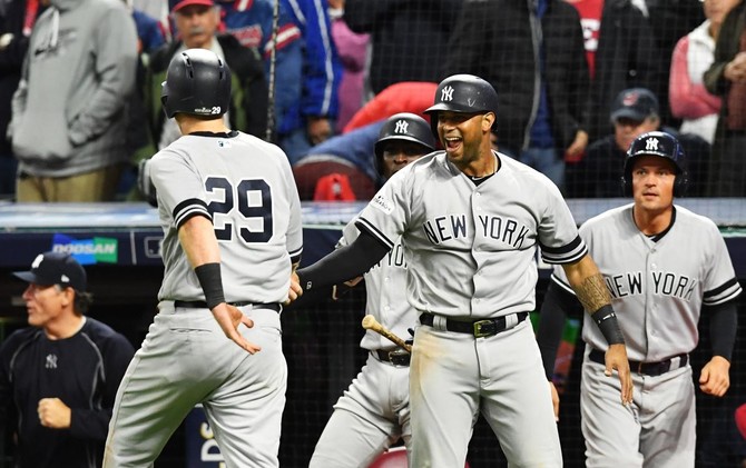 Baseball: Yankees eliminate Indians while Nationals stay alive