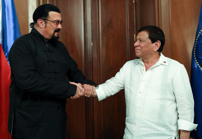 US actor Seagal meets ‘The Punisher’ Duterte, talks drug war