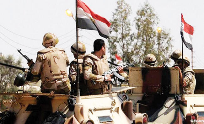 Egypt destroys arms convoy crossing from Libya