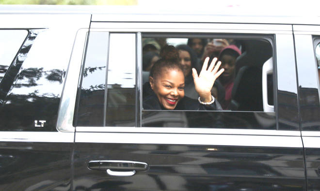 Janet Jackson visits small childhood home