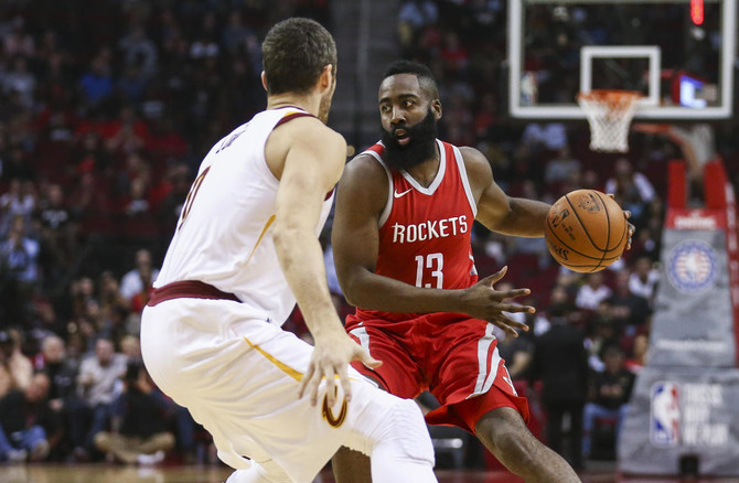 Harden’s triple-double leads Rockets over Cavs 117-113