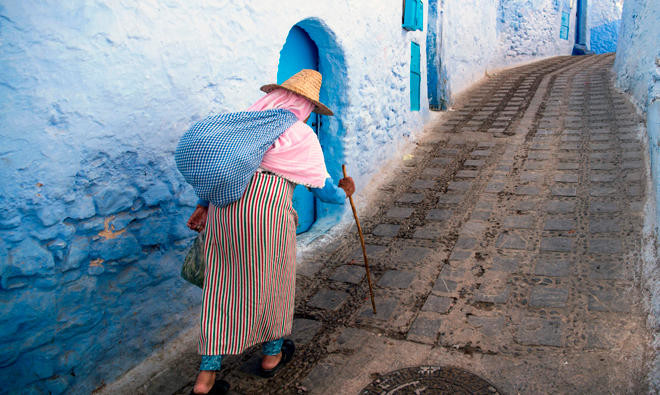 In Morocco, a blue tourist town is turning green