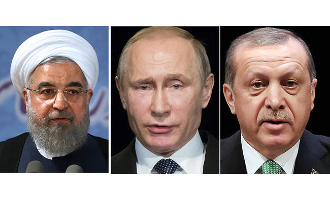 Erdogan, Putin, Rouhani to meet next week on Syria