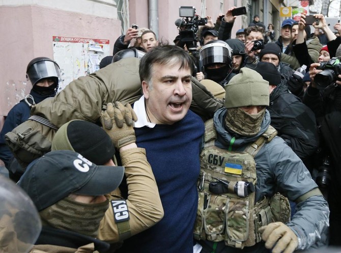 Ukraine detains Georgia’s former president