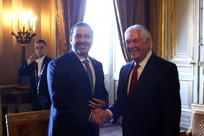 Tillerson, other top diplomats meet in Paris to support Lebanon’s Hariri