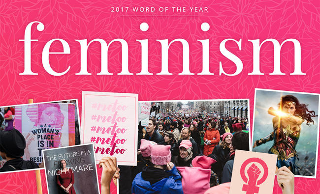 ‘Feminism’ is US dictionary ‘Word of the Year’