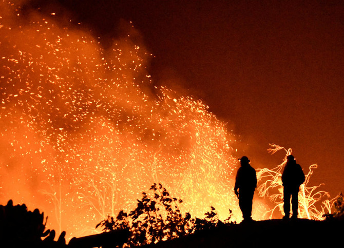 California winds fuel state’s third-largest wildfire